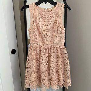 Francesca’s Blush Lace Dress
